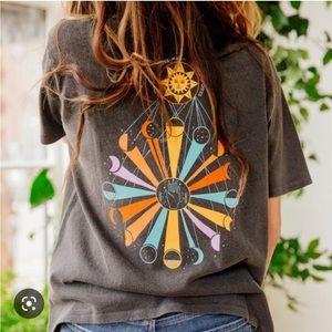 Urban Outfitters | Boho Sun & Moon T-Shirt | Size Small |